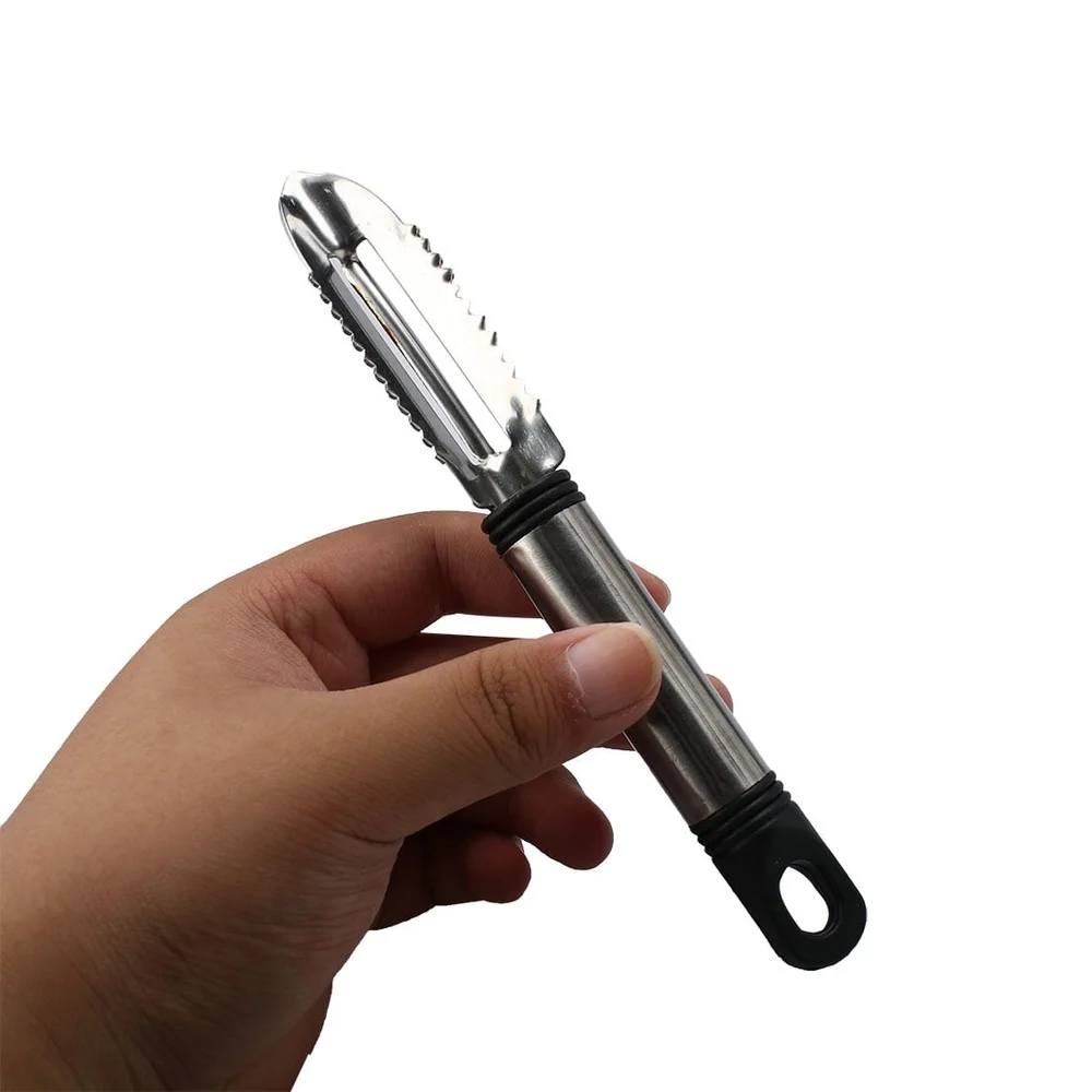 الفولاذ المقاوم للصدأ الخضار مقشرة القطاعة مجموعة 2 قطعة أداة المطبخ الفواكه البطاطس الجزر الخيار مقاومة للصدأ ملحق