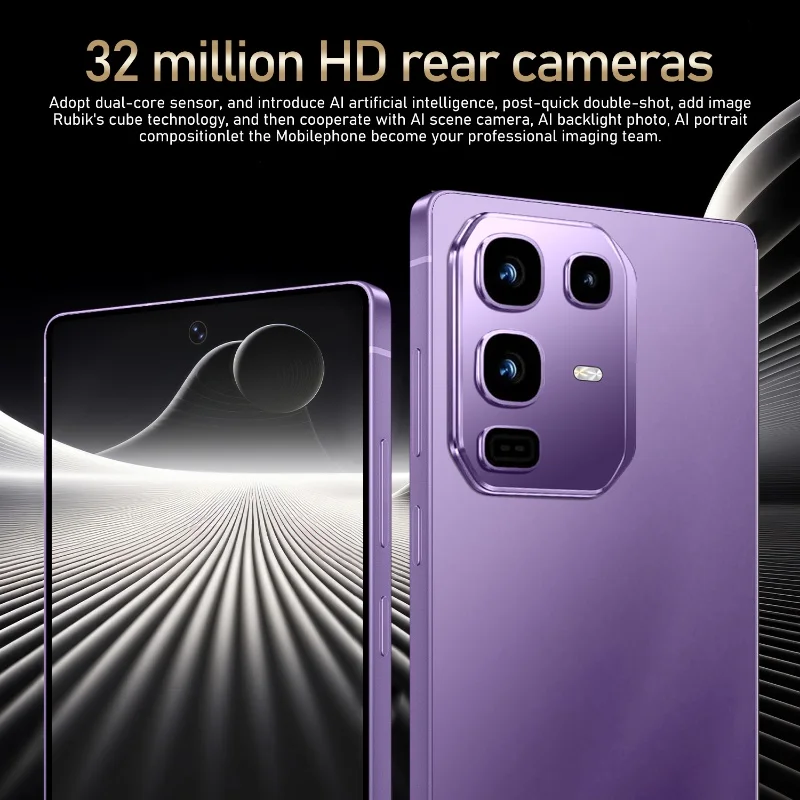 Fuffi-S24 Pro، هاتف ذكي يعمل بنظام أندرويد، 6.8 بوصة، ذاكرة وصول عشوائي 8 جيجا بايت 256 جيجا، شريحة مزدوجة، كاميرا 16 + 32 ميجابكسل، هواتف محمولة، فتح هاتف شبكة 4G