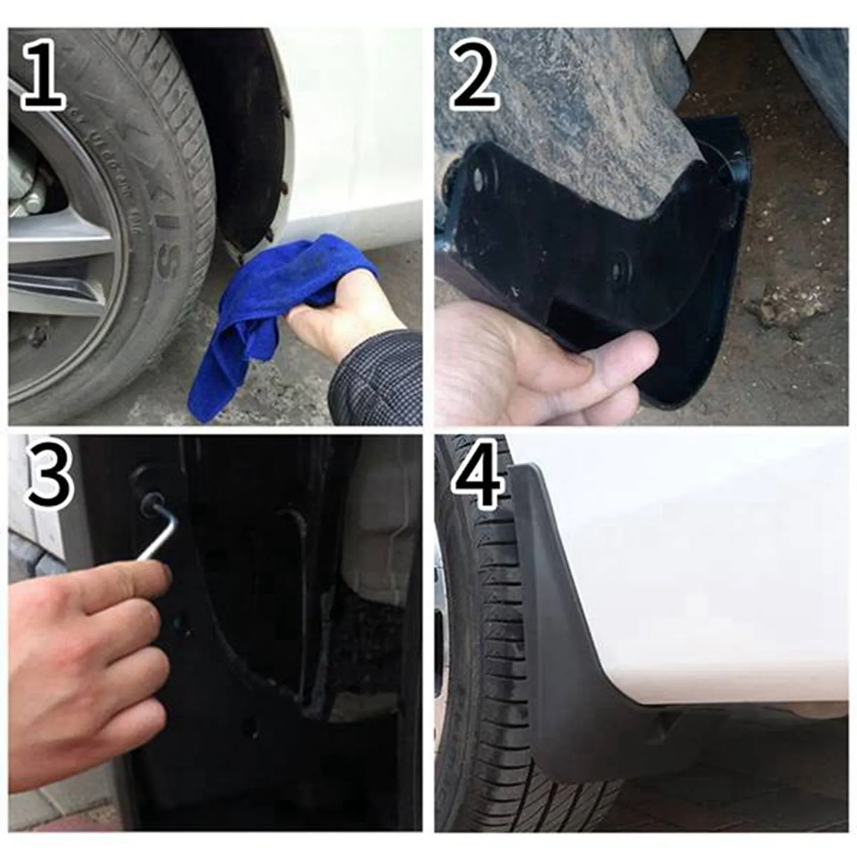 

Practical 8PCS Mudflap For Toyota Raize Rocky 2020-2021 Fender Mud Flaps Guard Splash Flap Mudguard Accessories