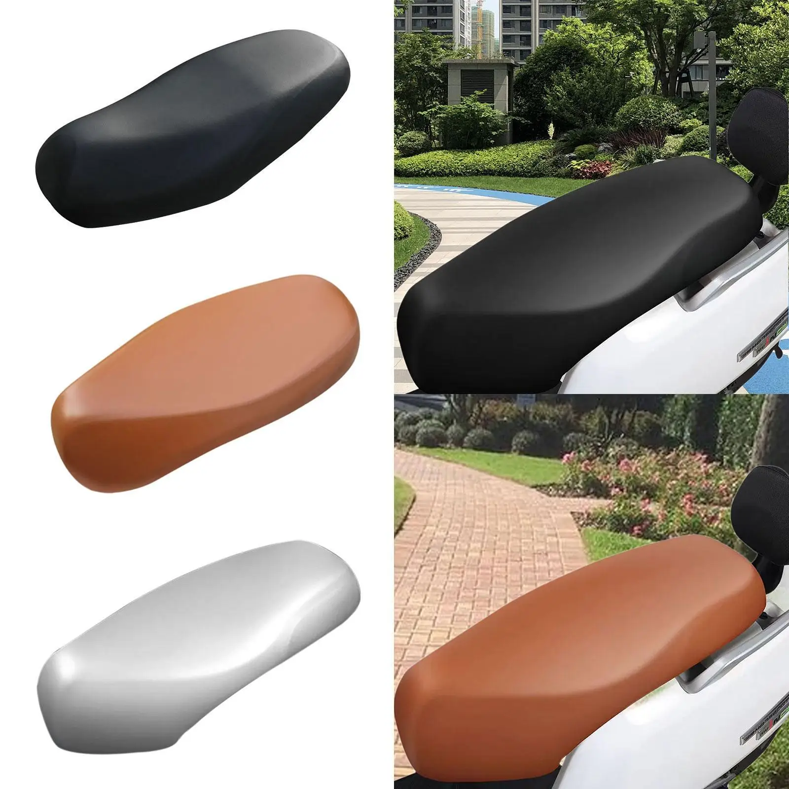 

Motorcycle Seat Cover Replaces Breathable Waterproof Sun Protection Seat Protector Elastic for Travel Summer Riding Outdoor