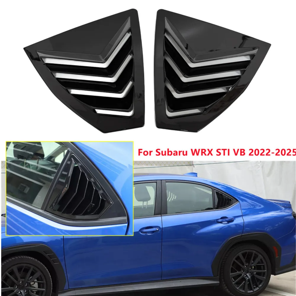 Для Subaru WRX STI VB 2022 2023 2024 2025 АБС-пластик, крышка жалюзи на заднее окно, боковая накладка на вентиляционное отверстие, автомобильные клейкие аксессуары
