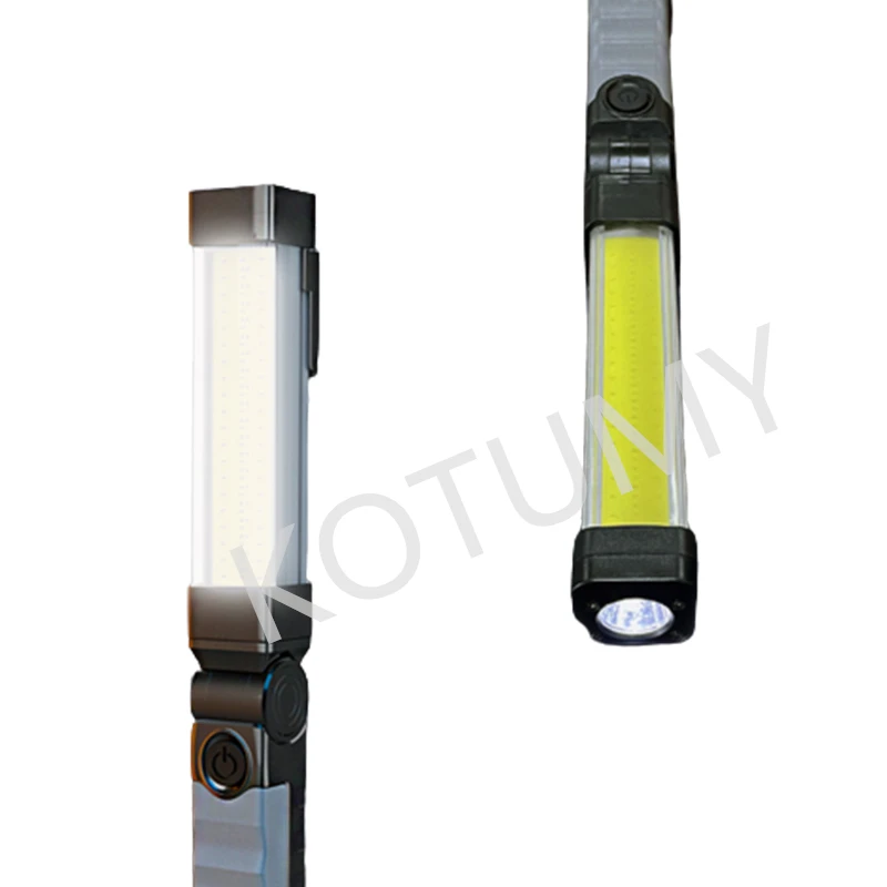 USB Rechargeable Work Light Magnetic Lanterna Hanging Lamp for Diving Hiking Camping Night Riding Fishing COB LED Flashlight