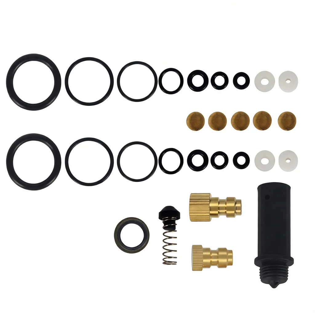 Professional O Ring Seal Kit For 4500PSI High Pressure Air Compressor 30MPA Single Cylinder Pump Repair Hardware Item