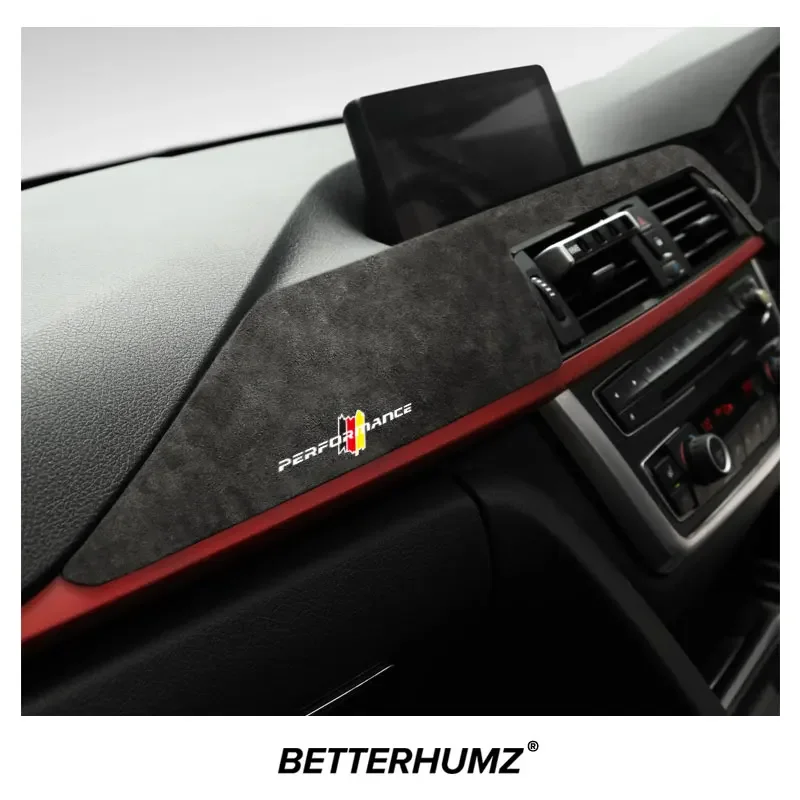 Alcantara For BMW F30 F32 F33 F34 3 4 Serie Dashboard Instrument Panel Trim Cover M Performance Sticker Car Interior Accessories