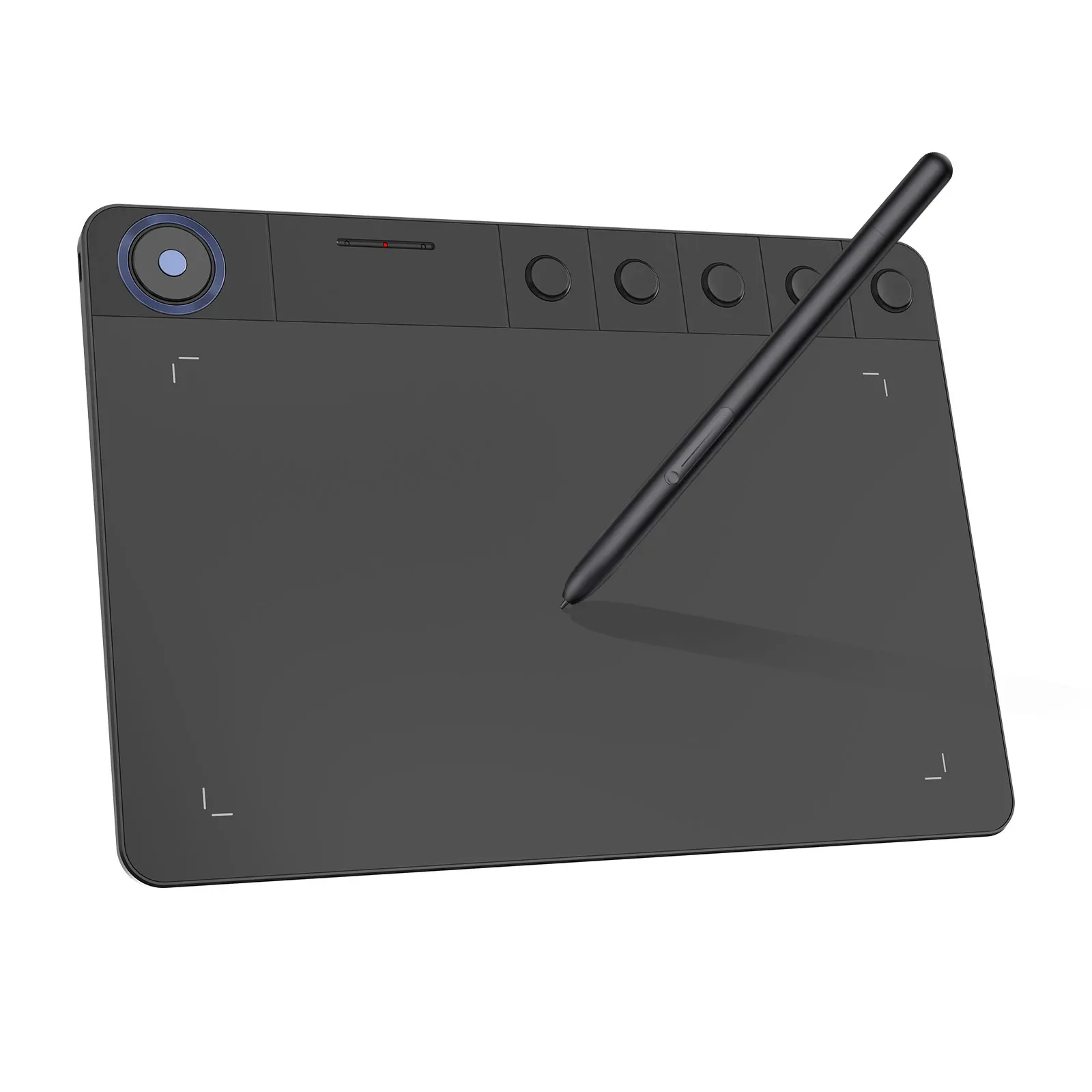 

HavaPen YZ 960 Графическая доска для рисования 9 дюймов 5 горячих клавиш Портативное колесо прокрутки 8192 уровня давления, совместимое с Windows, Mac,