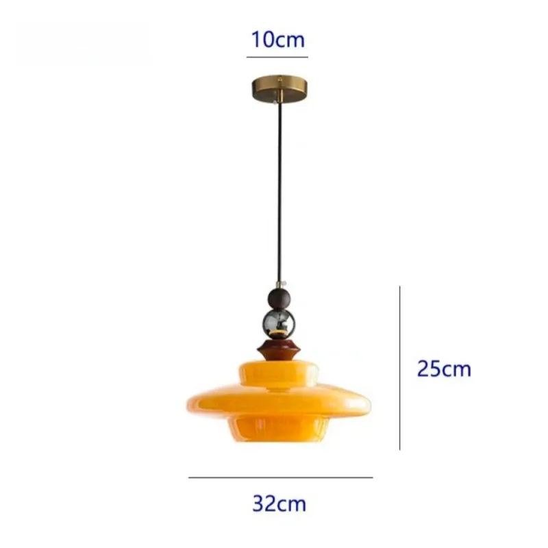 アメリカンレトロガラスシャンデリア、バーカウンターバルコニー廊下レストラン寝室用のクリーミースタイルの照明器具