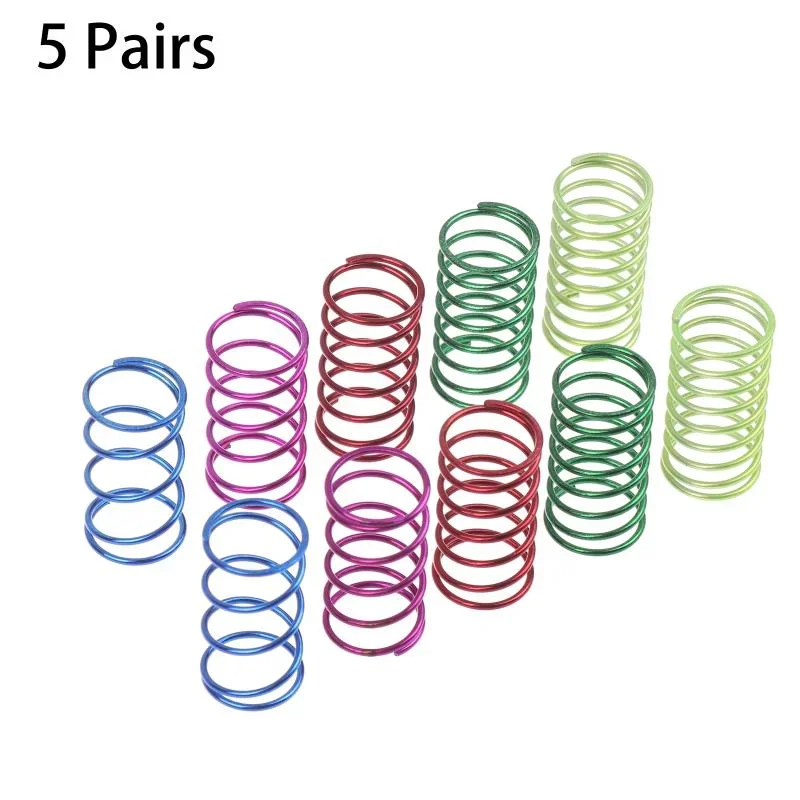 

5 Pairs 1/10 Scale RC Car Universal 10pcs Colorful Shock Absorber Spring Model Hobby Drift On Road Racing