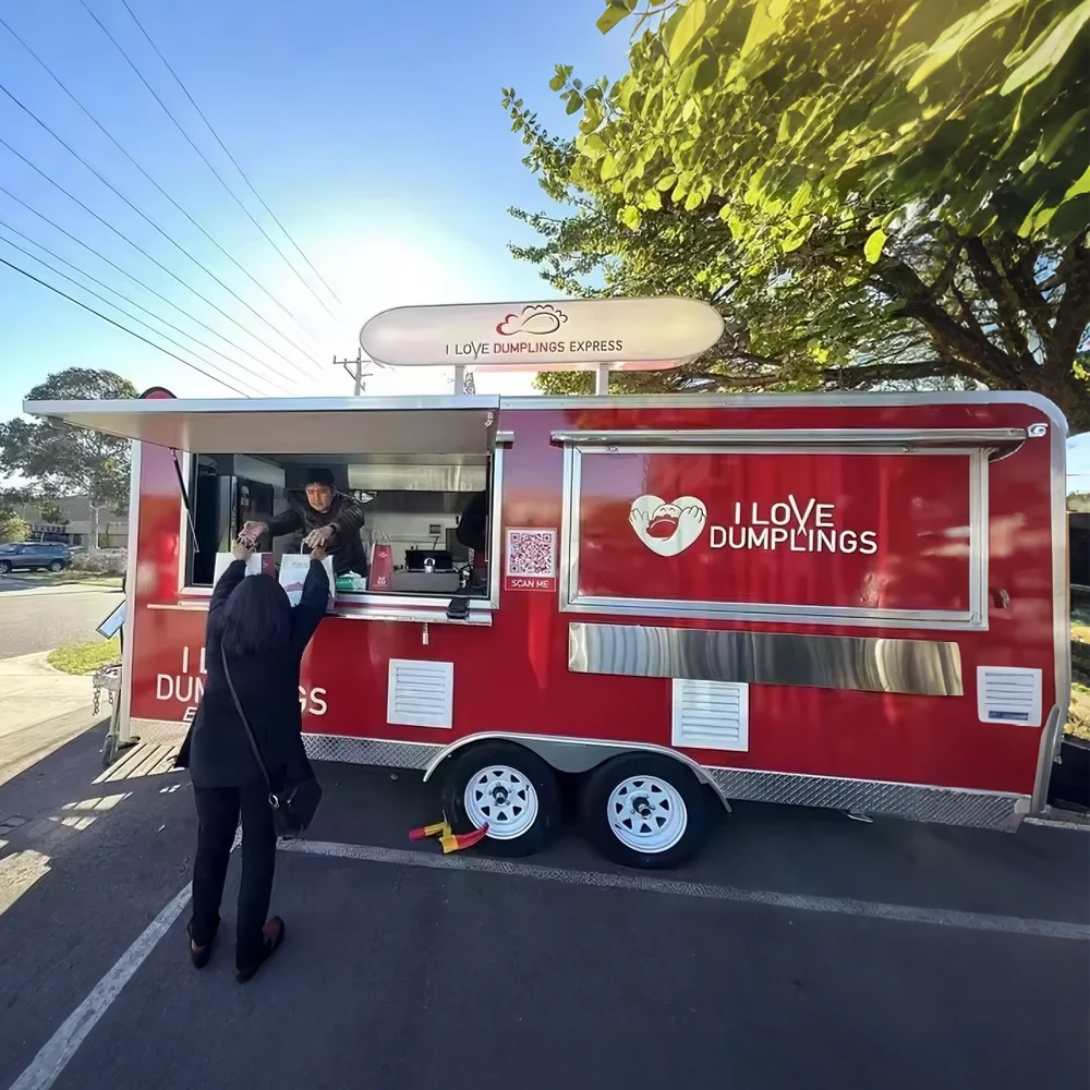 Commercial Kitchen Trailer - Contenitore per barbecue ristorante bar fast