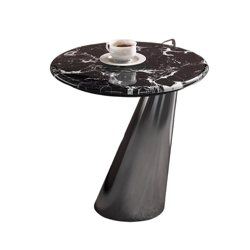 

Italian light luxury marble corner sofa chair, living room balcony, rock slab edge, high-end sense