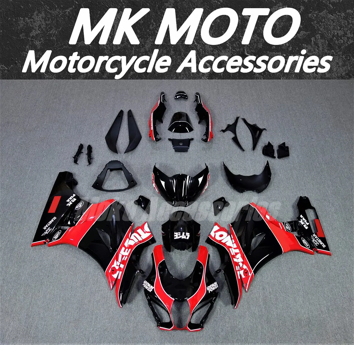 

Motorcycle Fairings Kit Fit For Gsxr1000 2017 2018 2019 2020 Bodywork Set High Quality Abs Injection New Red Black Yoshimura