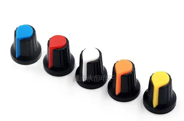 5PC WH148 B1K B2K B5K B10K B20K B50K B100K B250K B500K B1M 3Pin 6pin 15mm Shaft Amplifier Dual Stereo Potentiometer 1K 2K 5K 10K