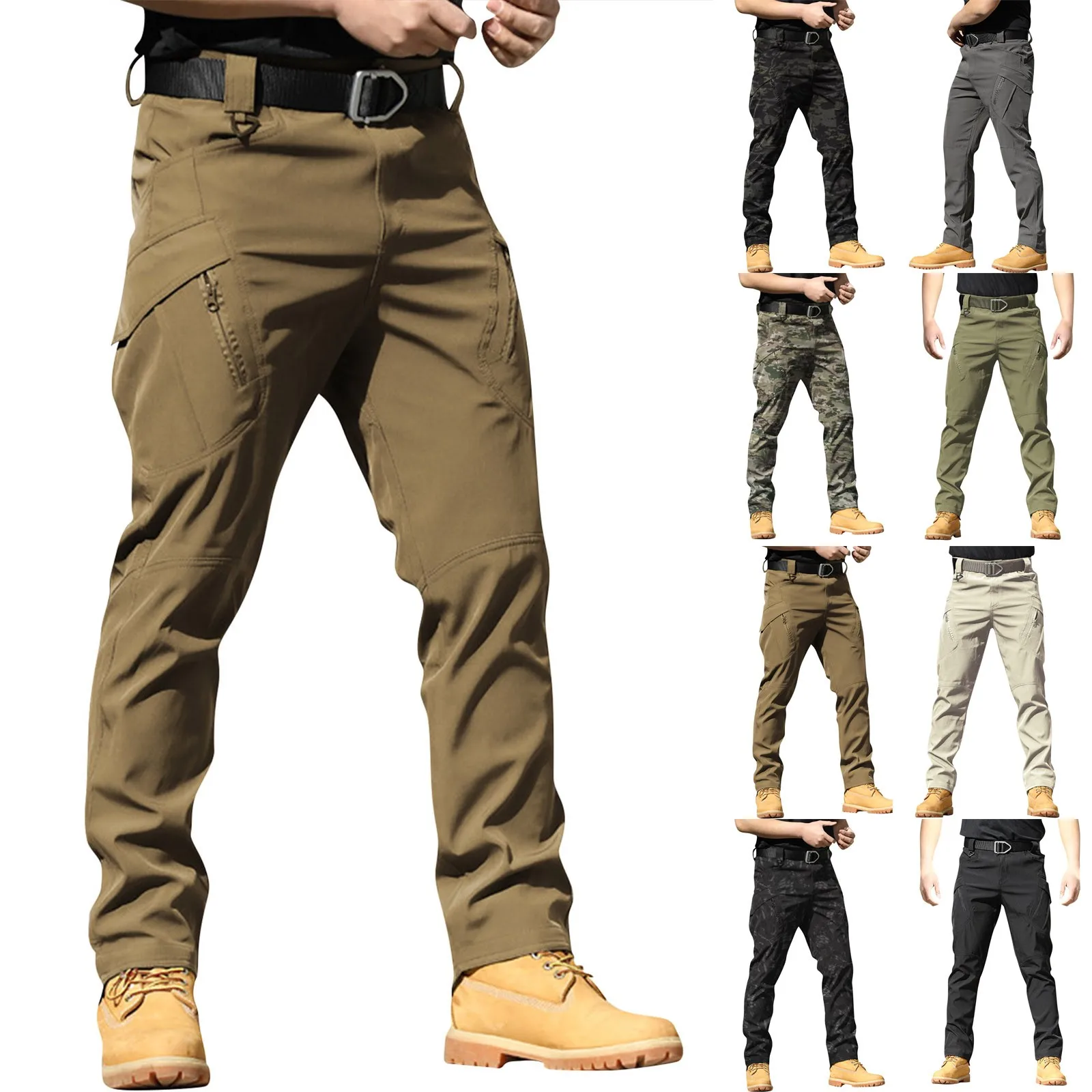 Men's Anti-scratch Pants Elasticity Hiking Trousers Men Waterproof Hunting Fishing Camping Pants Wear-resistant