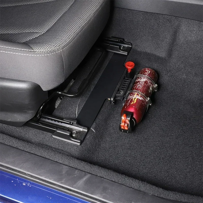 

For Subaru Crosstrek 2024 2025 Aluminum Alloy Black Car Seat Adjustable Storage Organizer Bracket Car Accessories