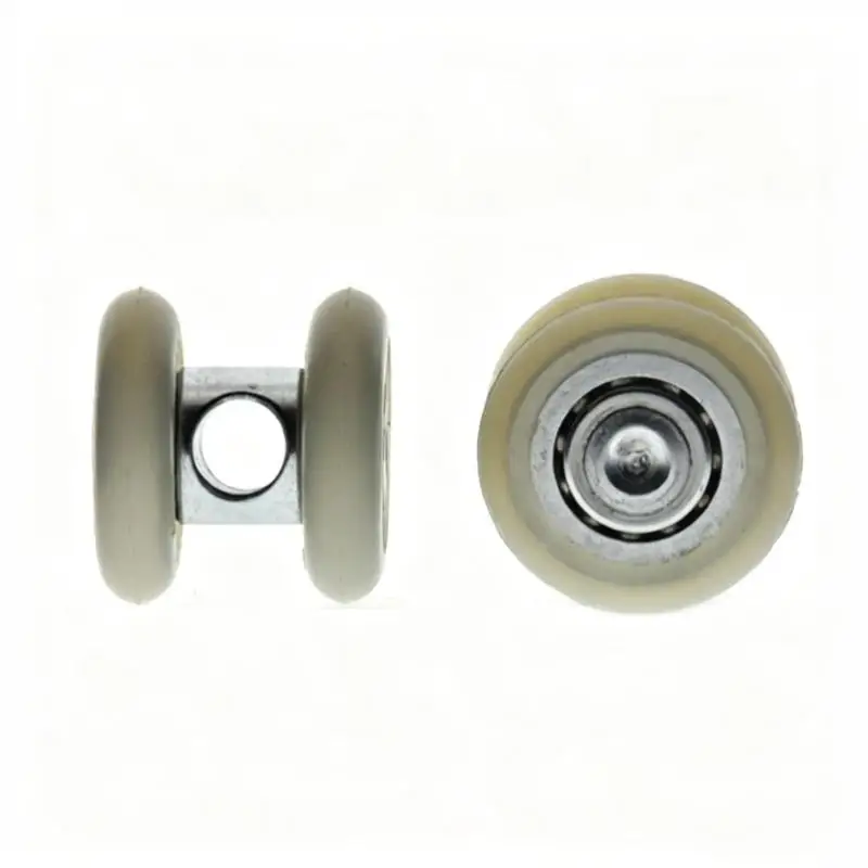 29mm High Load Bearing Positioning Pin Fire Rolling Door Wheel Over Line Pulley Full Ball Double Bearing Roller