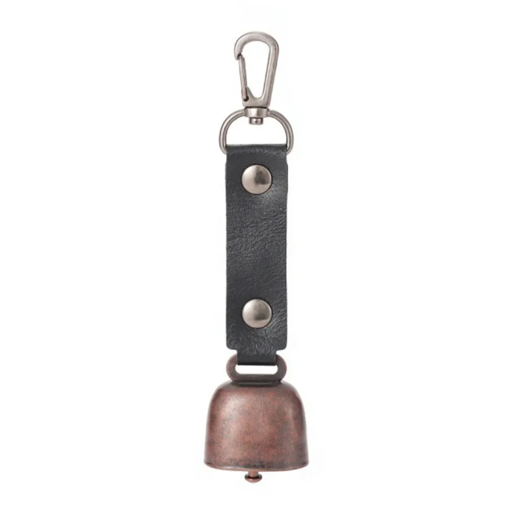 Llavero colgante de campana de Metal para exteriores, accesorios de pesca de oso para mascotas, Camping, senderismo, 14x3,5x3,5 cm, 1 unidad