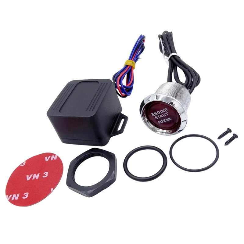 

Car Engine Push Start Button LED Light On Off Universal 12V Spare Parts Car Keyless Button Switch Ignition Starter Replacement