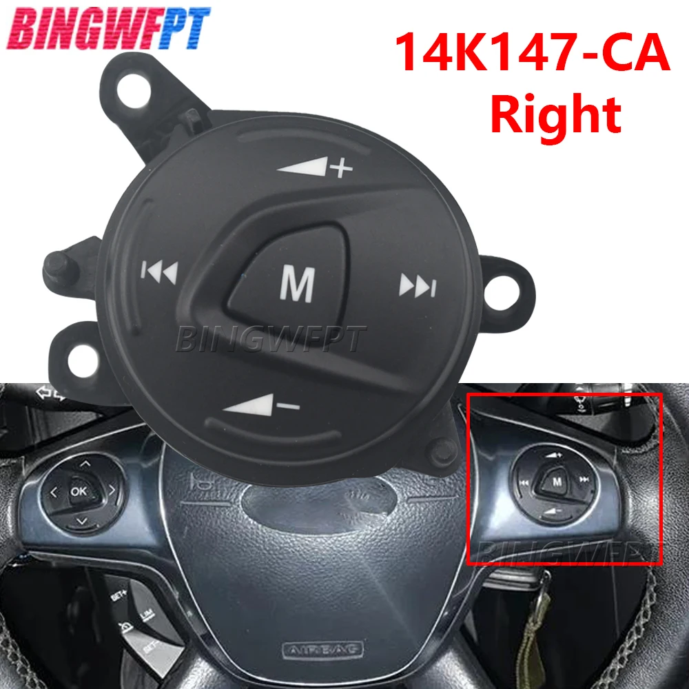 

Multifunction steering wheel button Bluetooth audio button Switches For Ford Focus For Kuga 2012-2015 Cruise control switch