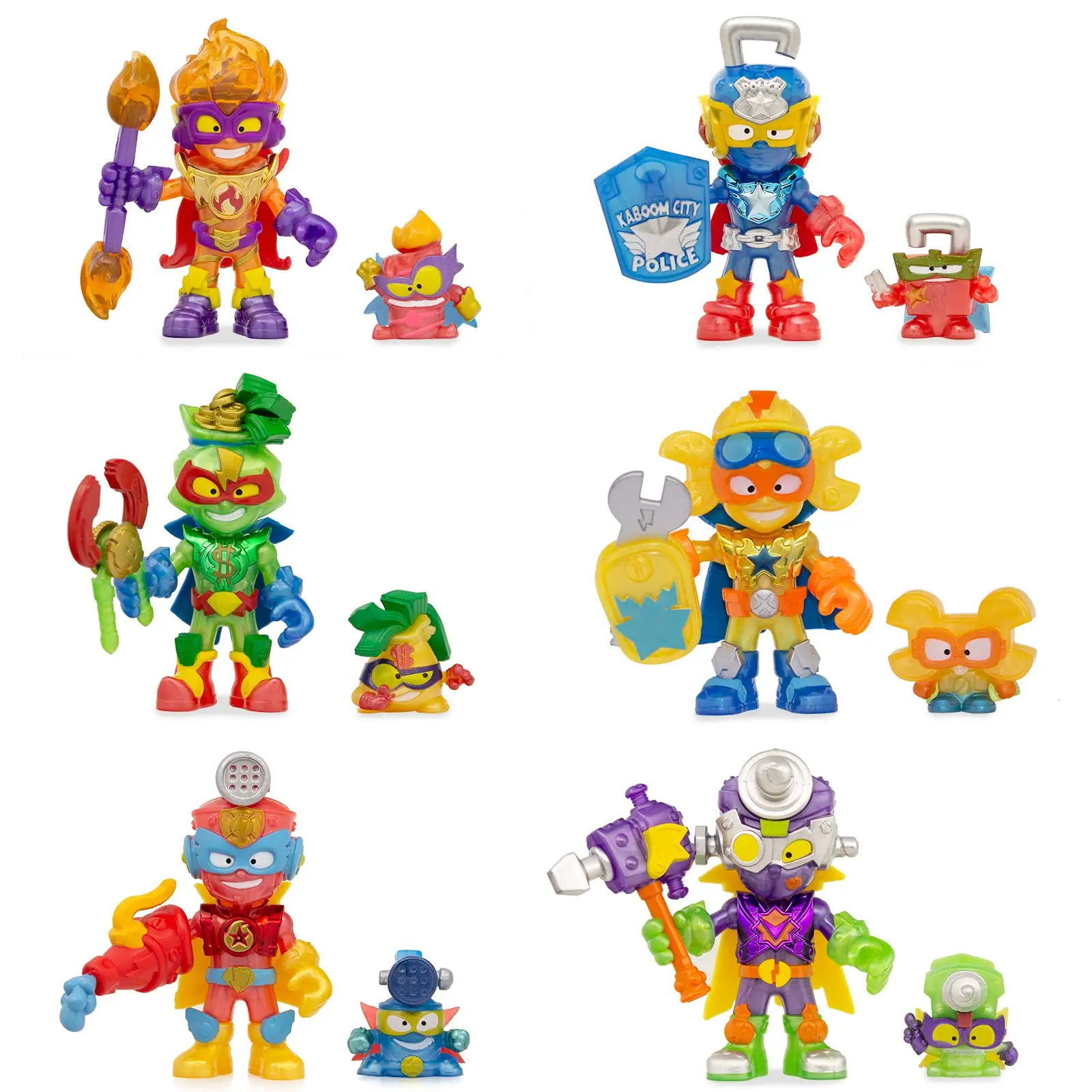 Newest Superthings Big Super Zings Ultra Rare Series 6 Kazoom Kids Rescue Force Series Action Figures Toy