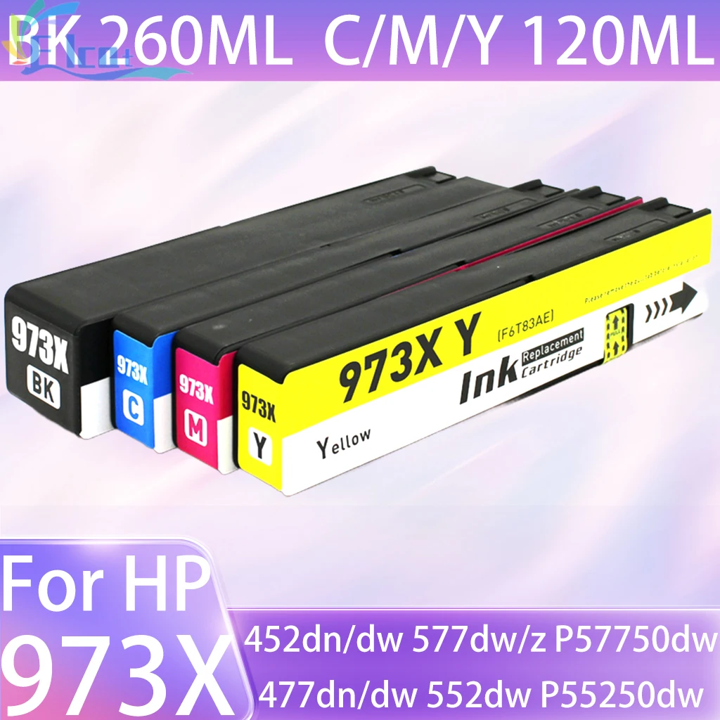 

Картридж с чернилами 973X 973XL 973, совместимый для HP973X 973 для принтера HP 452dn 452dw 477dn 477dw 552dw 577dw 577z P57750dw P55250dw