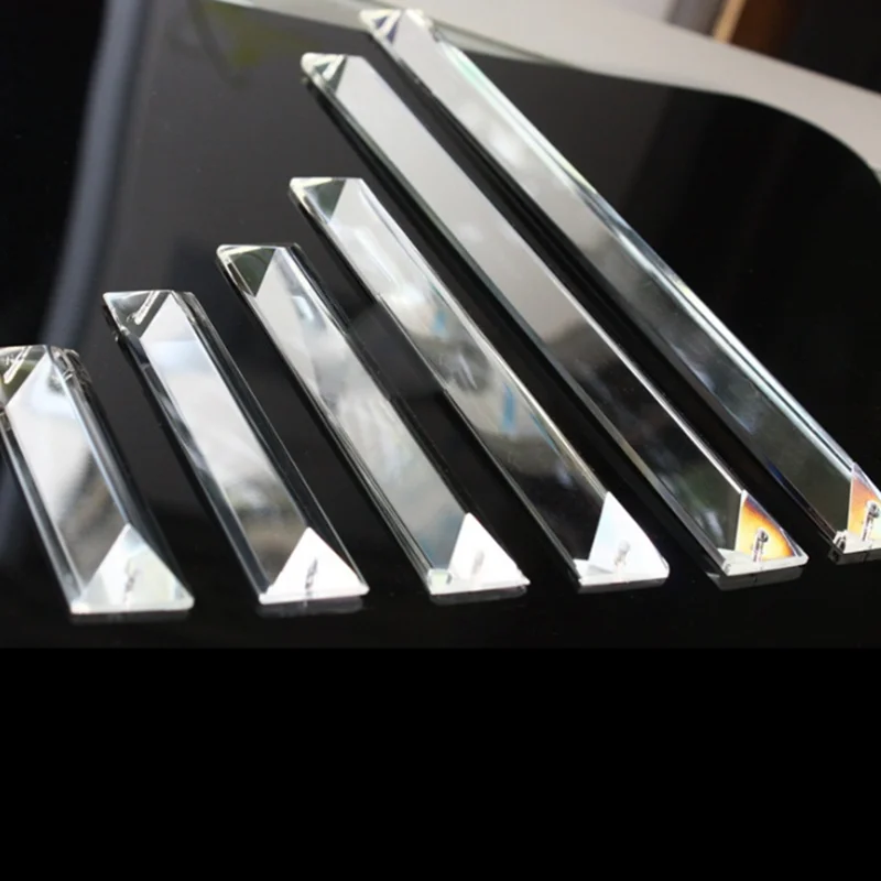 

1 Piece 22mmx63mm-22mmx300mm Crystal Trimming Prism Clear Color for SunCatcher Feng Shui Hanging On the Chandelier Decoration