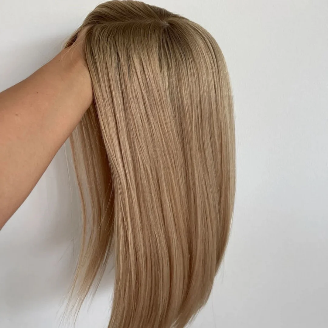 

Невидимый прозрачный кружевной парик Ombre пепельно-русый, натуральный прямой парик для вечеринок, парик спереди, синтетические парики HD для женщин, 20 дюймов