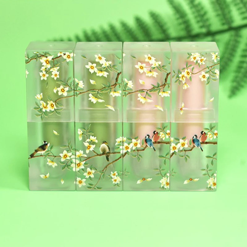 【WHB】스몰 프레시 스크럽 스퀘어 립스틱 튜브 빈 립밤 용기 립 튜브