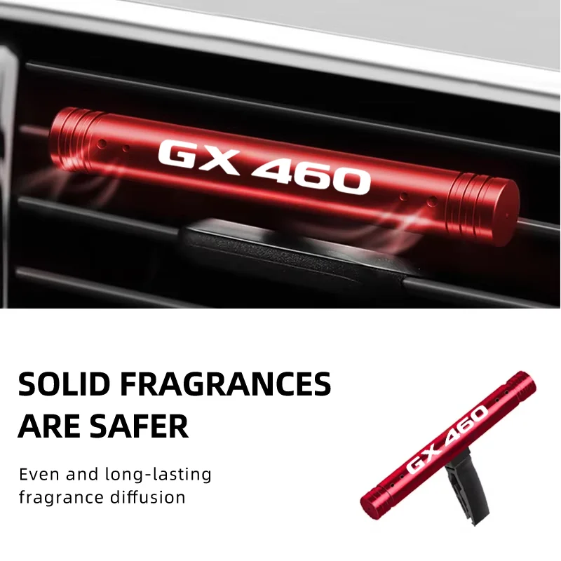 For Lexus GX460 Logo Car Air Fresheners Perfume Essential Oil Sticks Aroma Diffuser Vent Clips motive Fragrance Auto Accessories