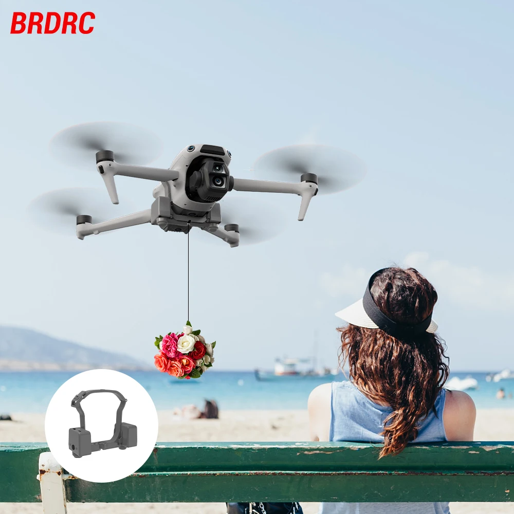 brdrc-エアドロップシステム-dji-air-3-3s-ドローン用リモートスローワー-魚の餌を投げる-ギフトを贈る-緊急救助ドローンアクセサリー