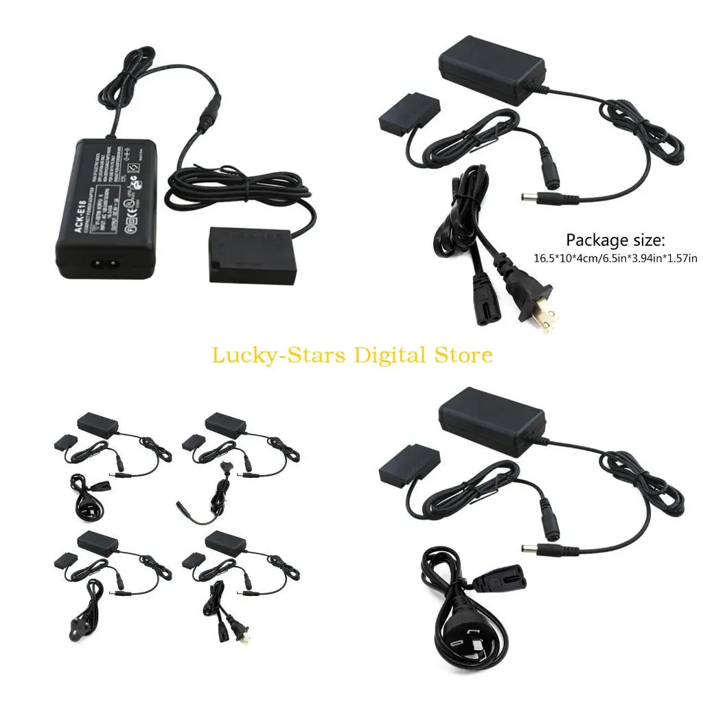 T3EE Power AC Adapter ACK-E8 ACKE8 ACK E8 DR-E8 بطارية لمحول الحالة لـ 750d 760d 800d 200d 77d SL2 SL3 كاميرا