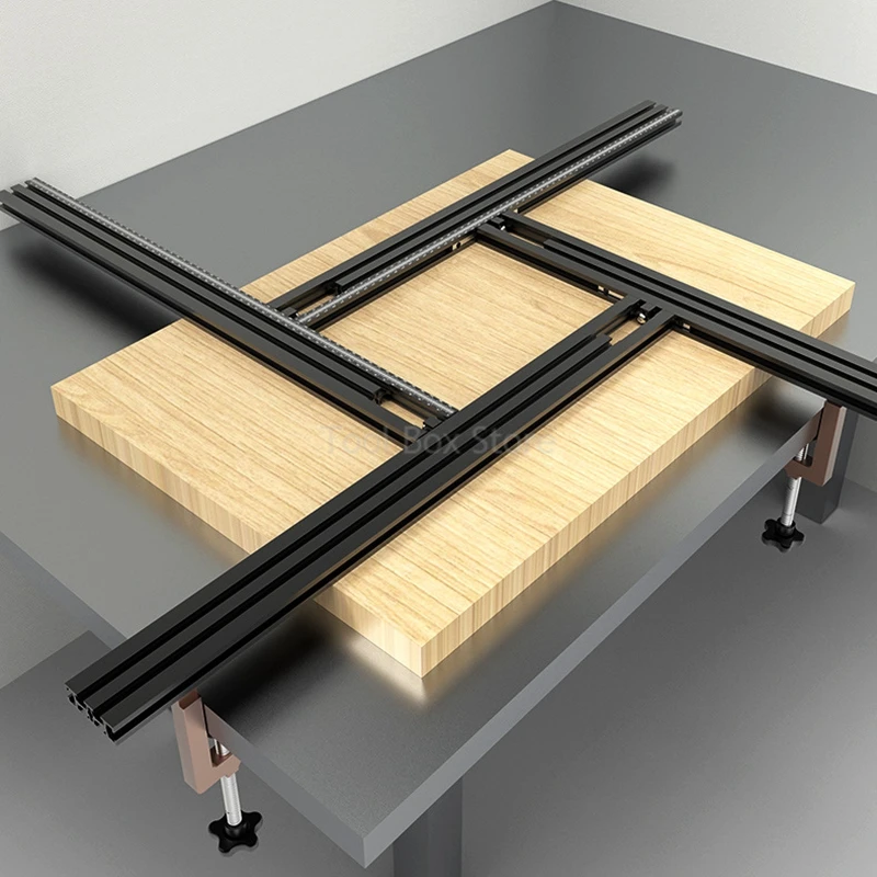 

Adjustable Routing Jig Frame System Trimming Machine Milling Groove Engraving Guide Rail Circular Saw Guide Rail WoodworkingTool