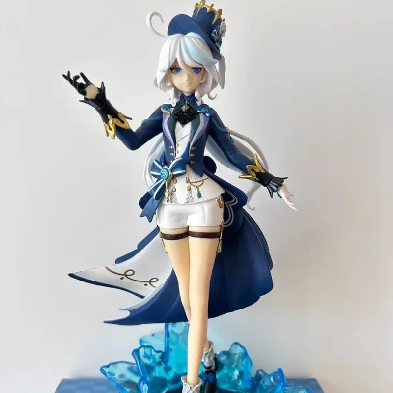 Genshin Impact Furina Figure Lumine Pvc Cute Kawaii Beautiful Girl Anime Action Collection Desktop Ornament Decoration Toy Gifts