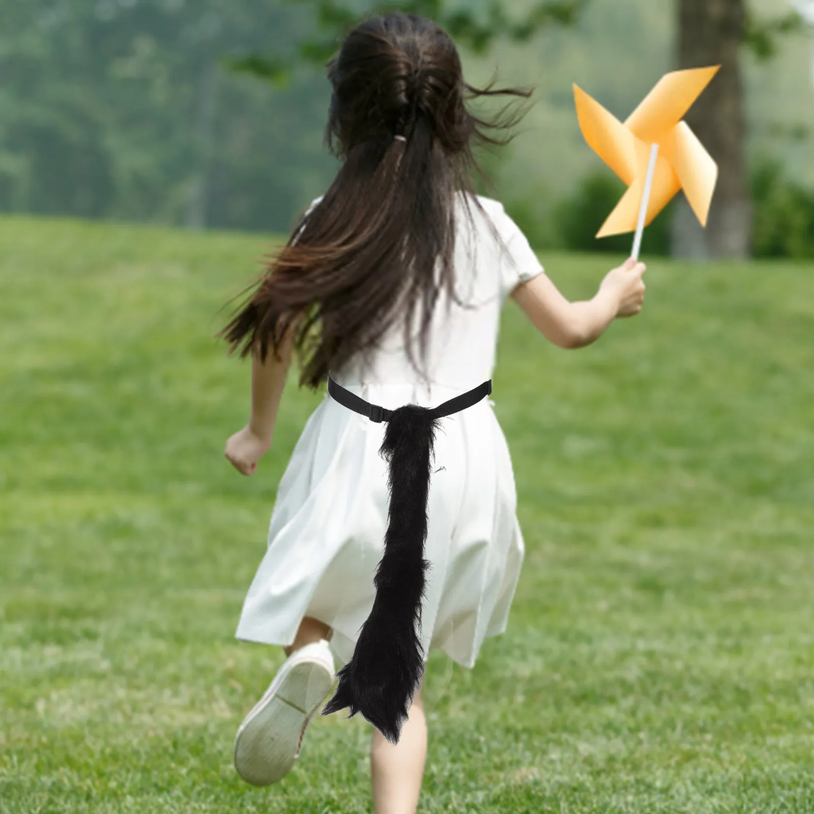 

2Pcs Animal Tail Cosplay Supply Sturdy Soft Fox Cat Wolf Costume Accessory for Dress Up Party Carnival Performance Halloween