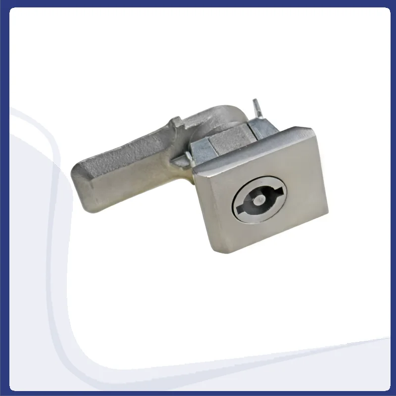 Aço inoxidável Praça Lock, língua rotativa, Lock -Shaped Core Lock, Adequado para Equipamentos Industriais, Caixa de Distribuição Gabinete