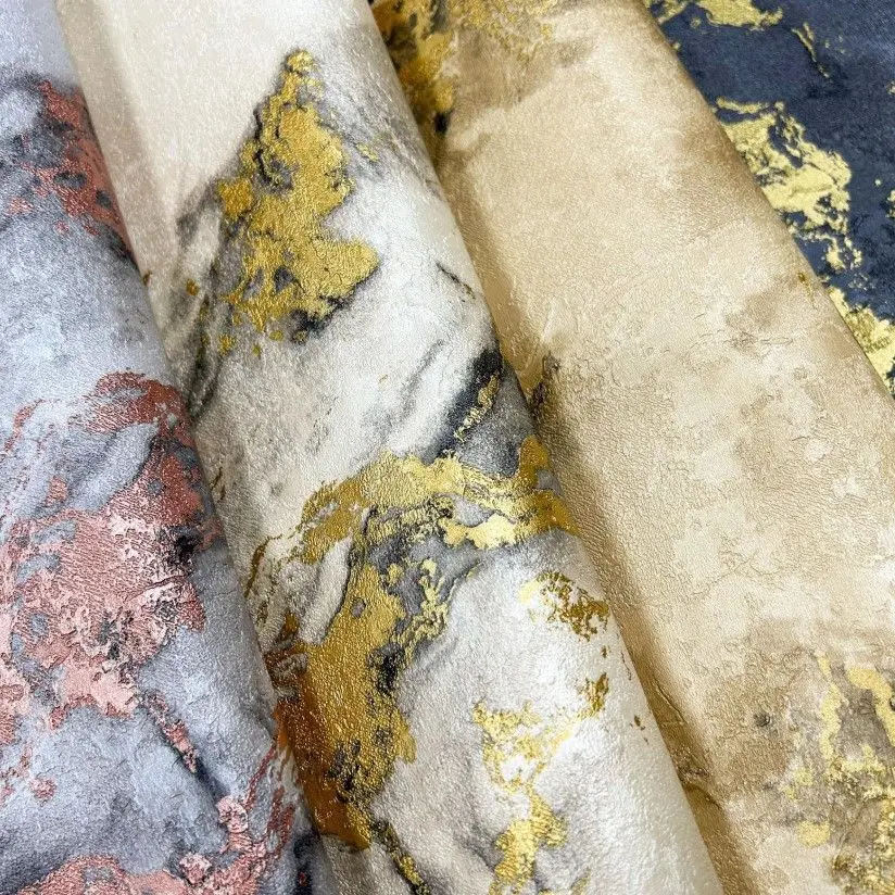 Marble Textured Wallpaper Tv Sofa Background Bedroom Living Room Concrete Wallpaper Home Decoration
