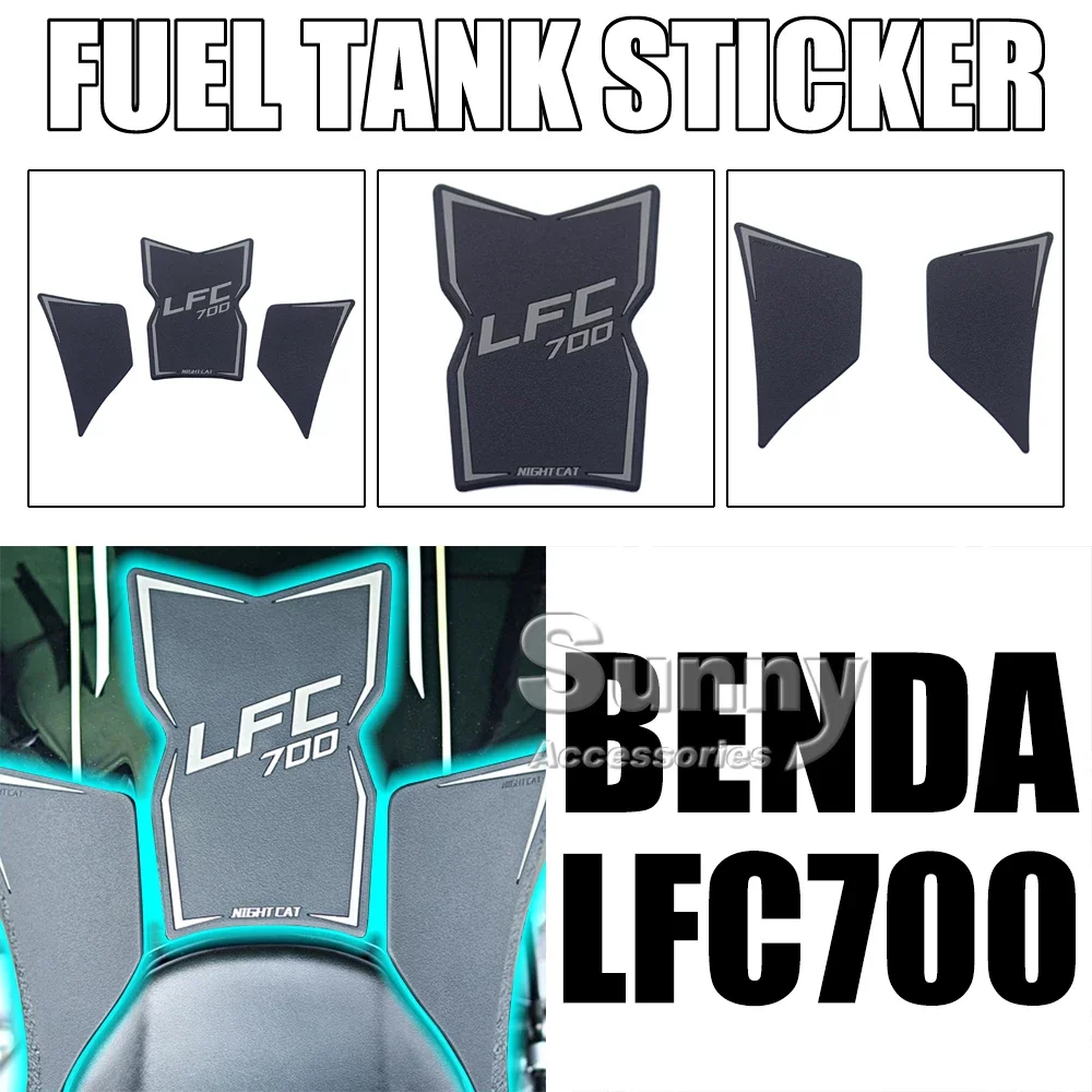 

For Benda LFC700 LFC 700 Lfc700 700LFC Motorcycle Modified Fuel Tank Protection Sticker Fishbone Sticker Fuel Cap Accessories