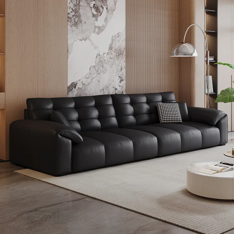 

straight row elephant ears, leather art sofa