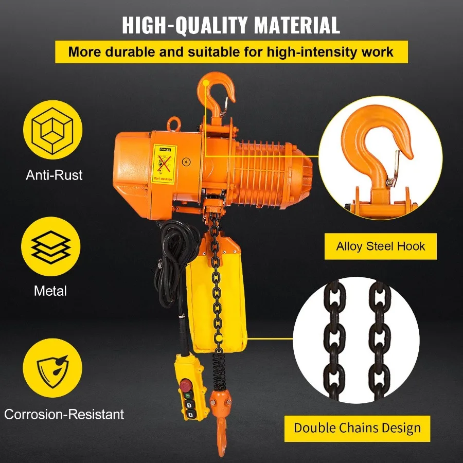 2200LBS Double Electric Chain Hoist Yw