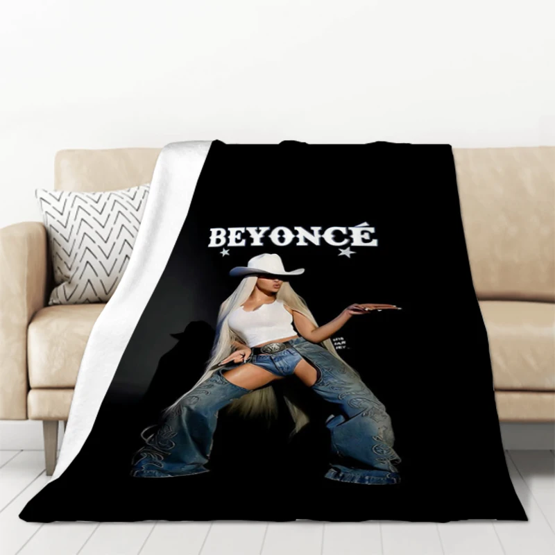 Diva Beyoncé Renaissance 2024 World Tour álbum de música manta polar para cama de invierno mantas sofá edredón funda plisada Roboca Poly