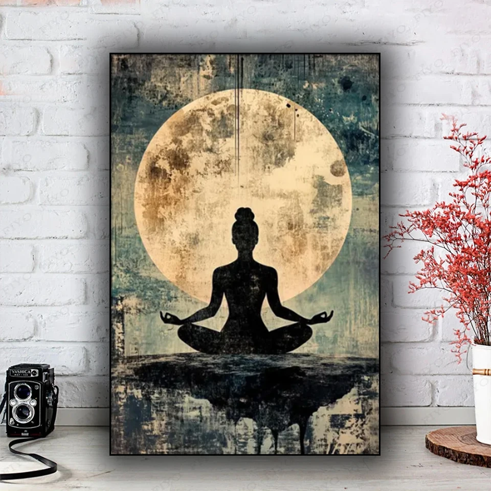 Женщина, медитация, сделай сам, алмазная живопись, новинка 2025, полная квадратная круглая алмазная мозаика, фотографии девушки, декор для студии йоги