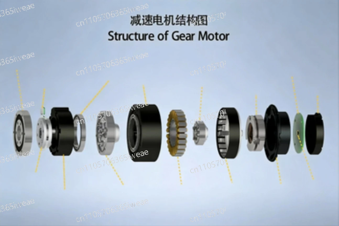 

Высокомоментный мотор-редуктор, двухступенчатый планетарный редуктор GIM8108-48 45 Нм 132 Нм