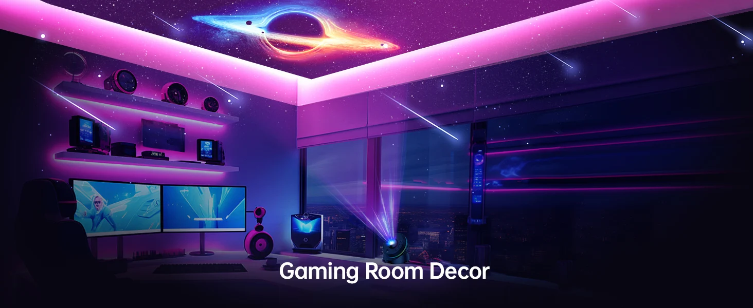 1 PC 13 in 1 Star Projector Night Light Galaxy Projector Bedroom Planetarium Projector with Timer and Rotation Function