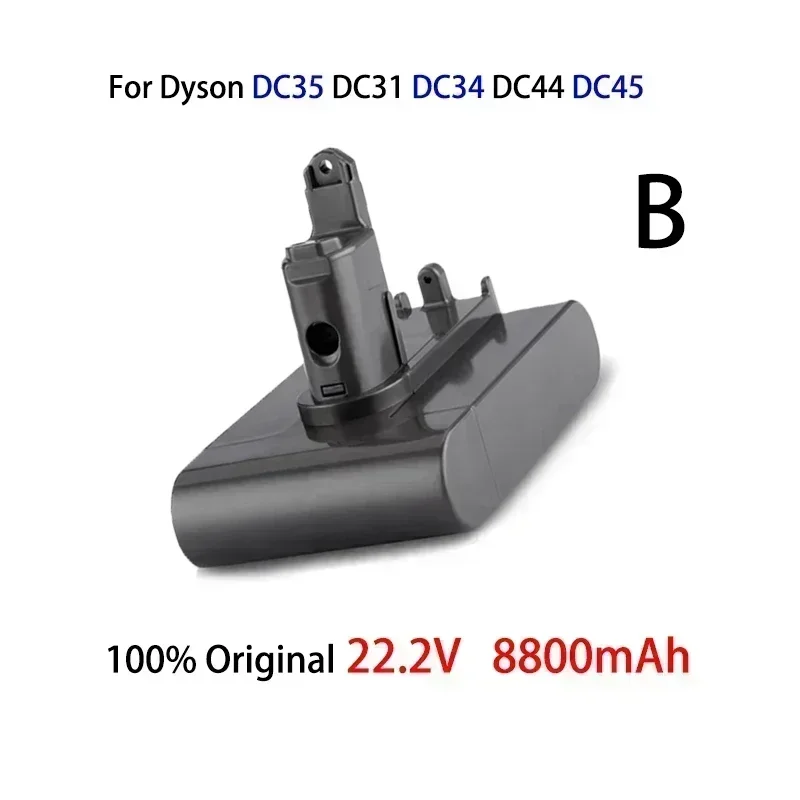 بطارية ليثيوم أيون 22.2 فولت 8800 مللي أمبير (تناسب فقط من النوع B) لدايسون DC35، DC45 DC31، DC34، DC44، DC31 Animal، DC35 Animal و8.8Ah