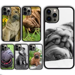 shar pei Mum Dog Phone Case Cover for iPhone 17 Air 16 16e 15 13 14 11 12 Pro Max Max Plus  coque fundas Shell