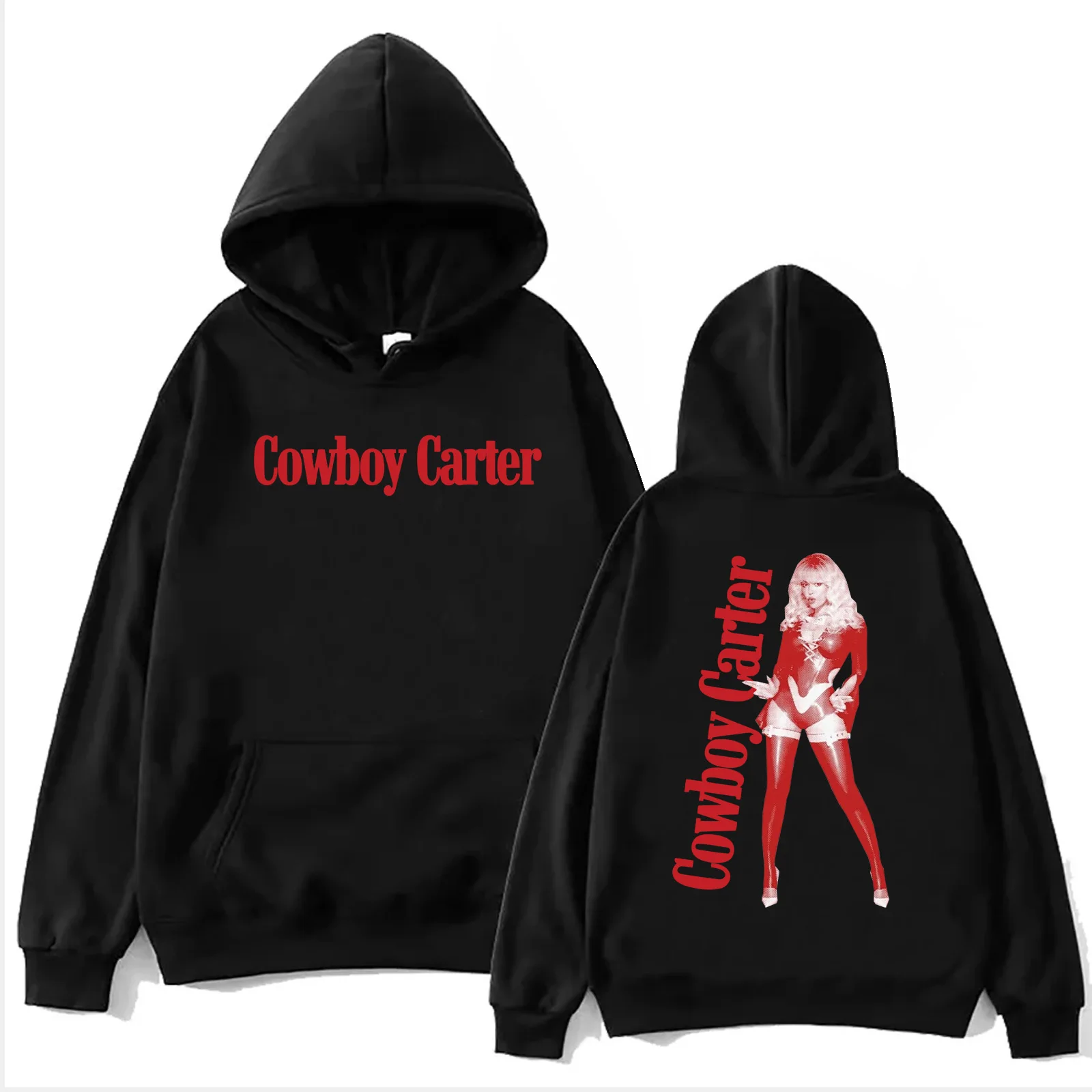 

2024 Beyonce Cowboy Carter Hoodie Harajuku Hip Hop Pullover Tops Sweatshirt Music Fans Gift