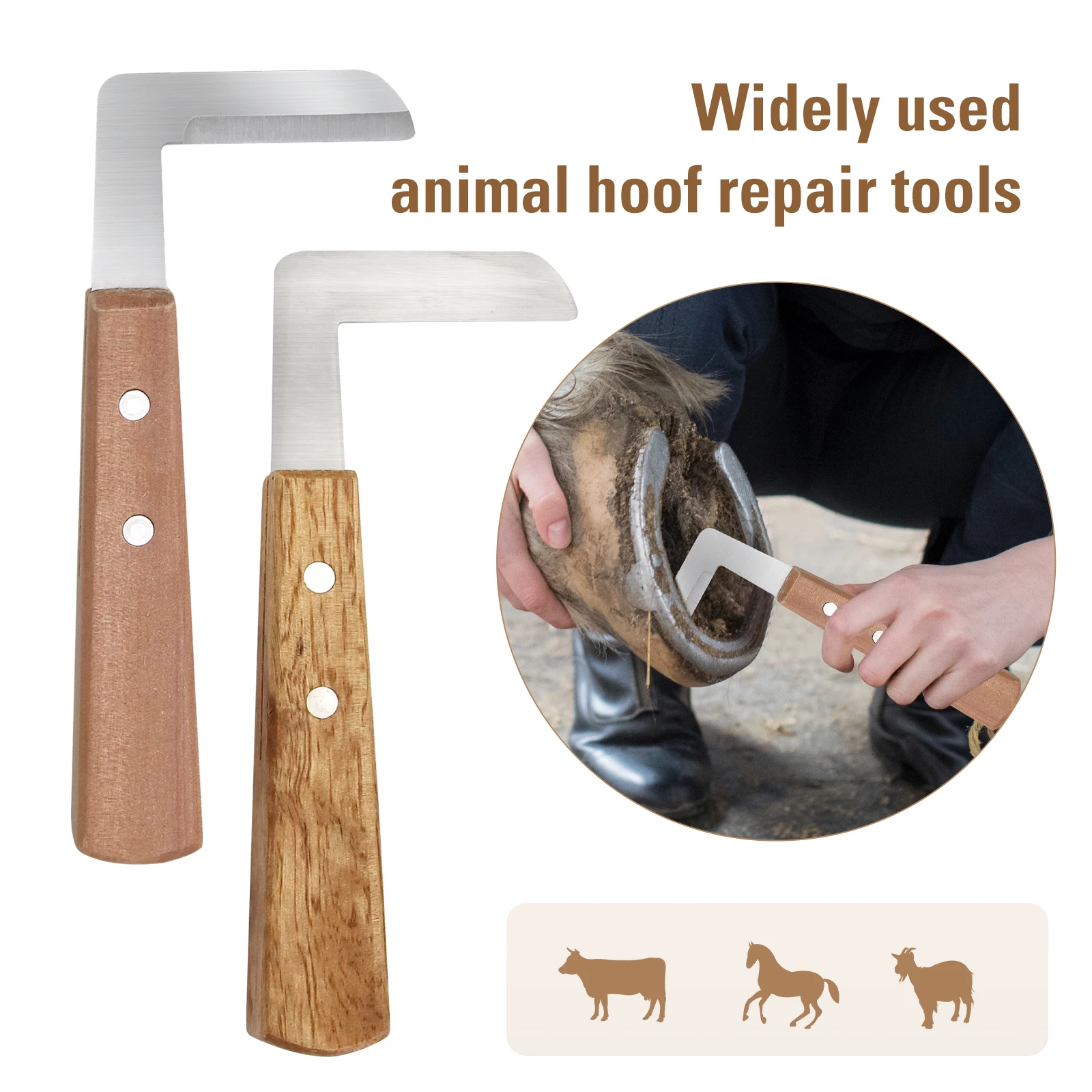 1Pcs Rinder Pferde Huf Cutter Ziege Schafe Schwein Vieh Huf Messer Rechts/Links Hand Tier Fuß Beschneiden Werkzeuge veterinär Liefert