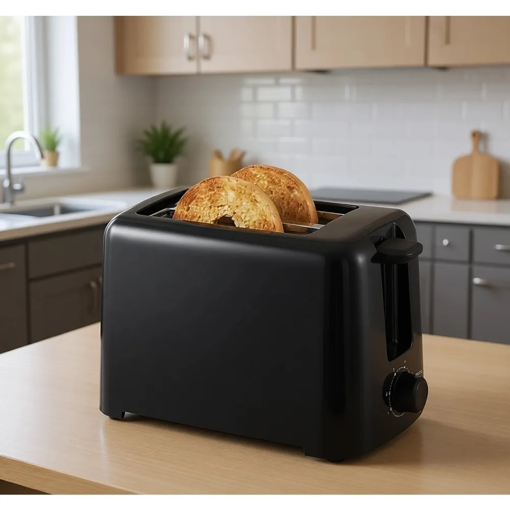 

Тостер на 2 тоста с функцией Cool Touch, 6 уровней обжарки, сверхширокие слоты для багелов и толстого хлеба, функция отмены приготовления, компактный, черный