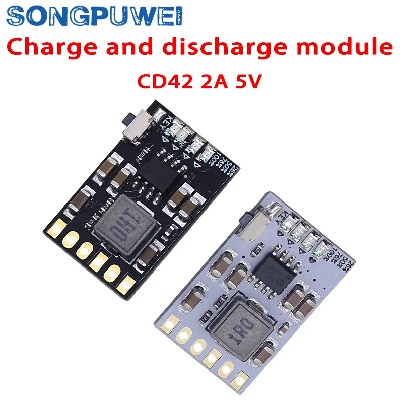 MH-CD42 2A 5V Charging and Discharging Integrated Module 3.7V 4.2V 18650 Lithium Battery Charging Boost Power Board Protection