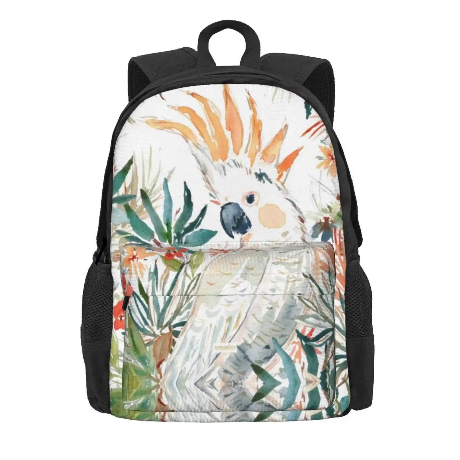 Clementine The Citron-Crested Cockatoo Hot Sale Schoolbag Backpack Fashion Bags Animal Birds C S Citron Crested Cockatoo