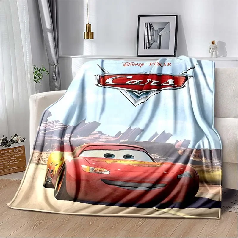 

Disney Cars Lightning Mcqueen Flannel Plush Soft Fluffy Break Nap Blanket Children's Cover Blanket Children Gift Anime Blanket
