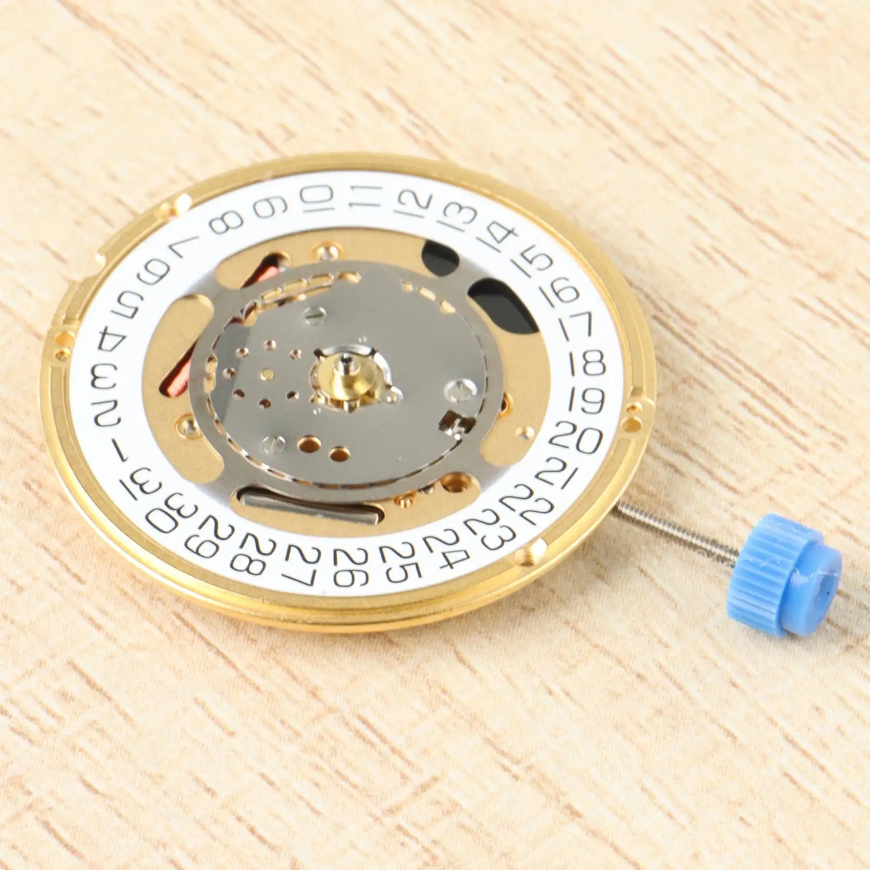 Caldo per ETA F06. e F06.115 Orologio con movimento al quarzo, data a 3', parti di riparazione dell'orologio e stelo di regolazione